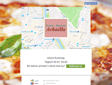 Tablet Screenshot of pizzeria-arbaillo.at